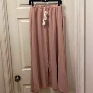 Shein plus 1XL long mauve skirt